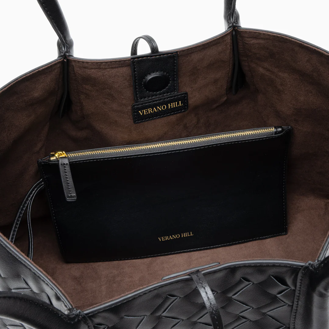 Ayla Woven Tote Bag - Image 3