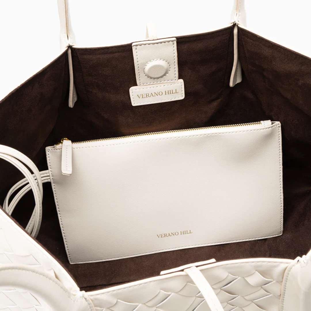 Ayla Woven Tote Bag - Image 6