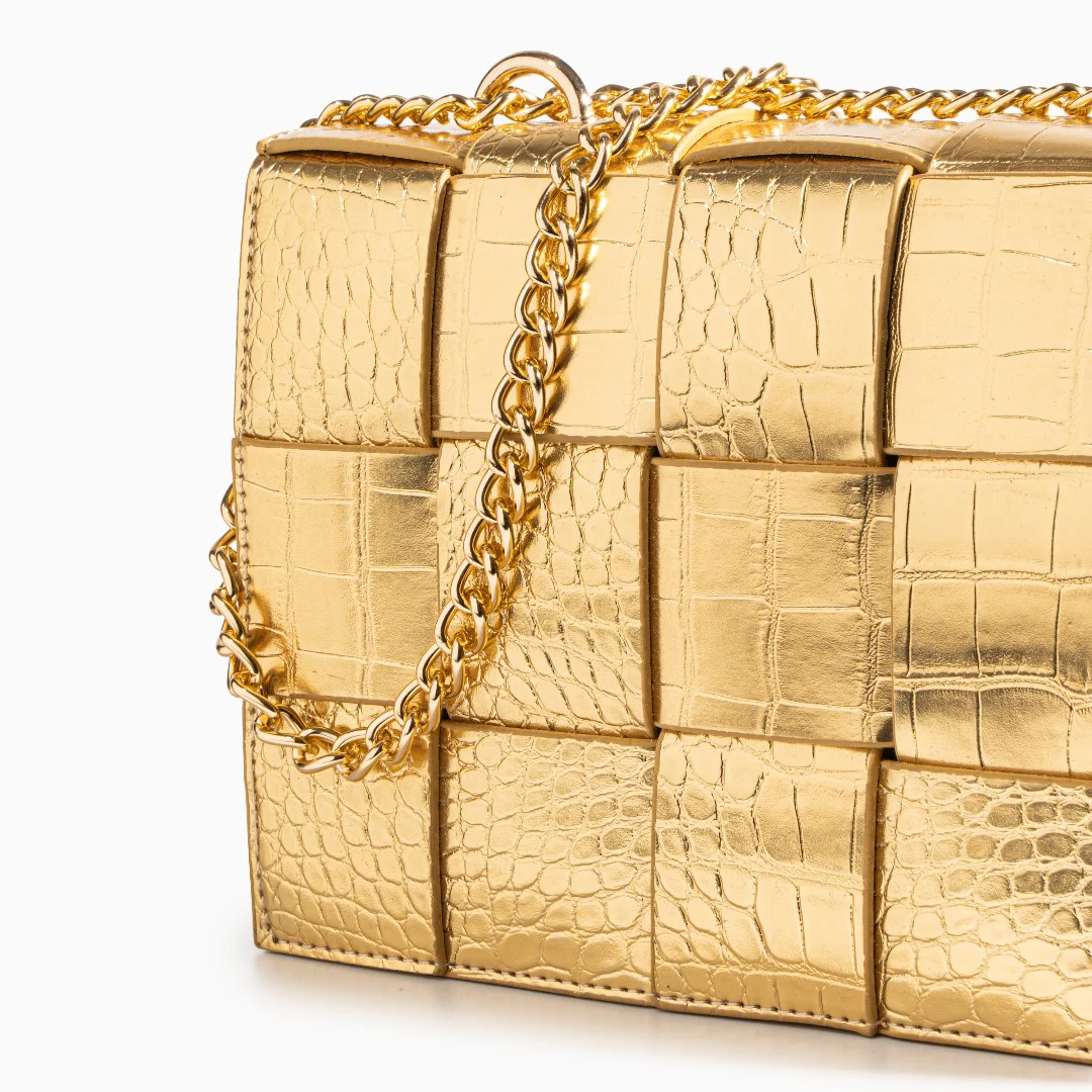 Crocodile Pattern Crossbody Bag - Image 2