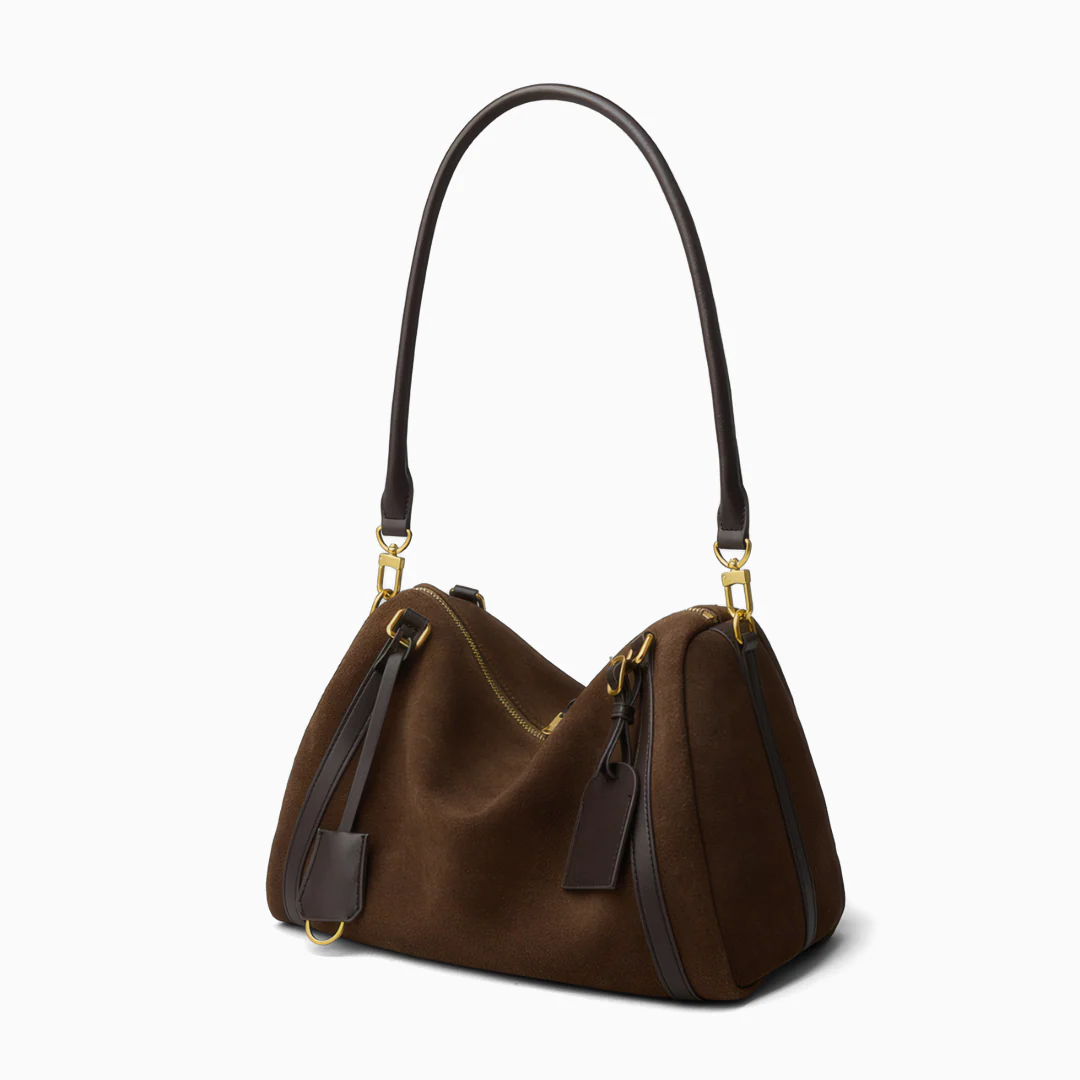 Voyageur Suede Shoulder Bag - Image 2